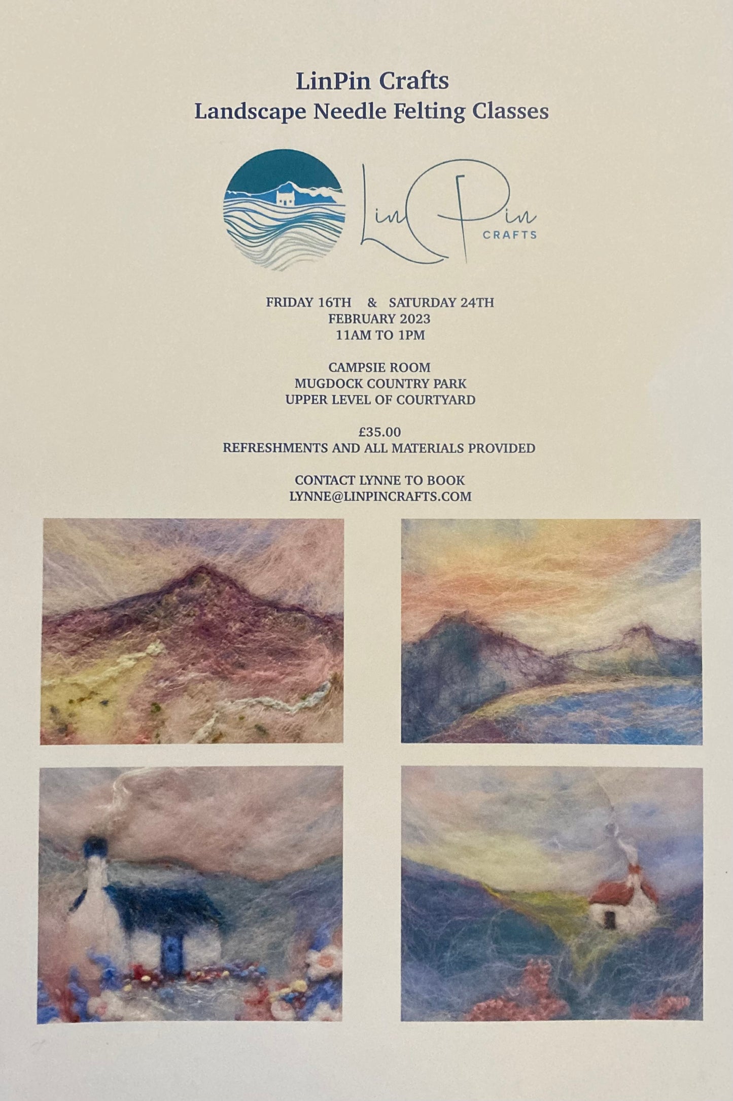 Landscape Needle Felting Class