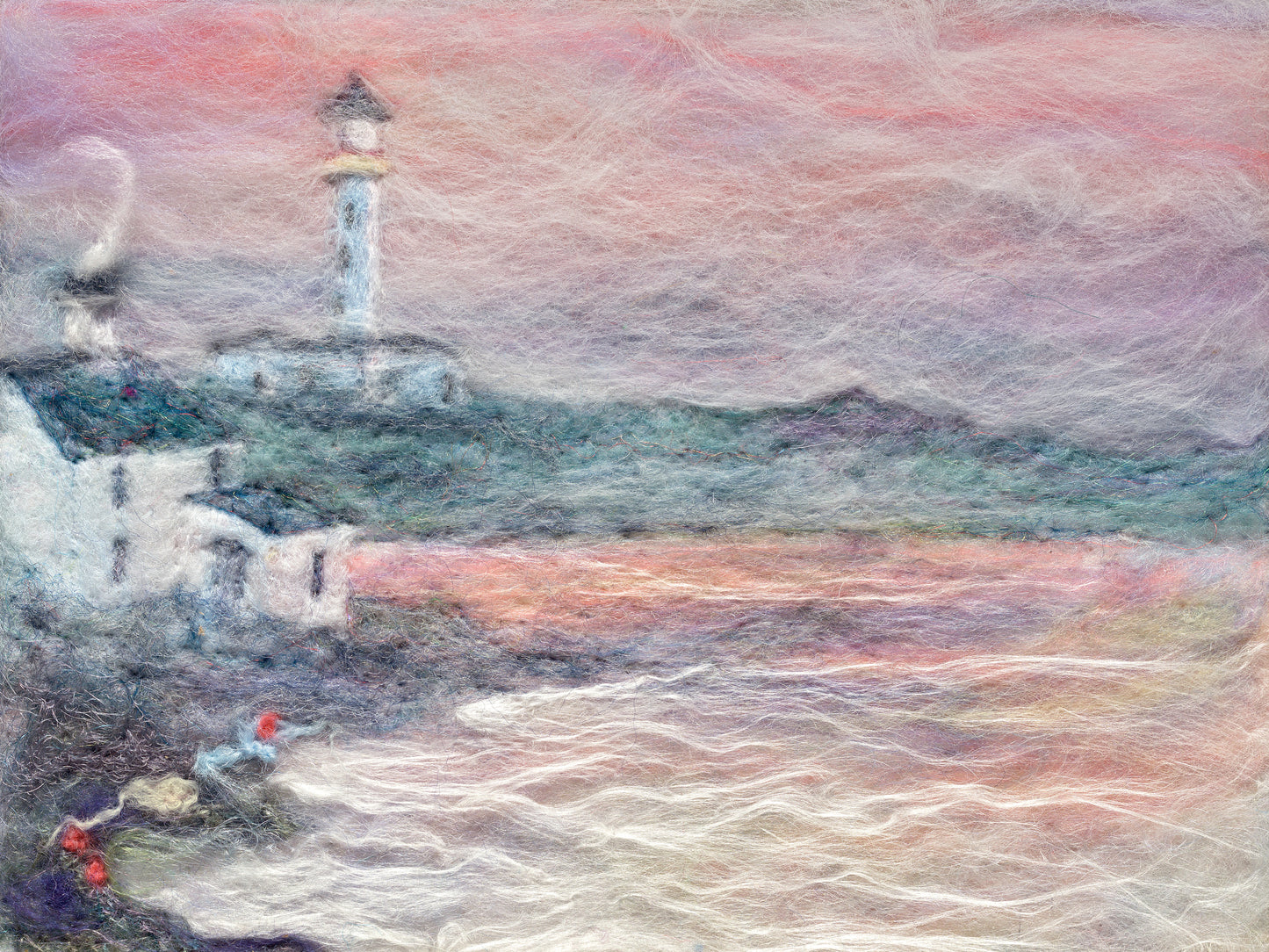 Portnahaven View of Port Wemmys Lighthouse Single Card